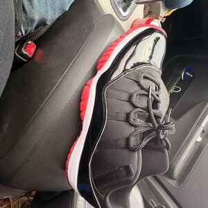 Black and Red Athletic Shoes
